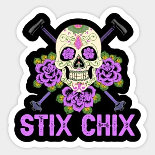 STIX CHIX (EASTER PURPLE) Sticker